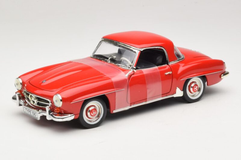 Mercedes 190 SL W121 Kupé Červený ERTL 1:18 Mercedes 190 SL W121 Kupé Červený ERTL 1:18 7465 Kov