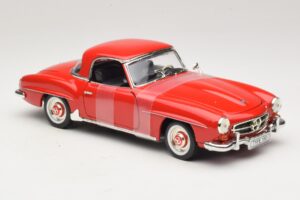 Mercedes 190 SL W121 Kupé Červený ERTL 1:18 7465 Kov – obrázok 4 z 6