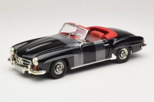 Mercedes 190 SL W121 Roadster Čierny ERTL 1:18 7464 Kov
