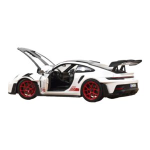 Porsche 911 992 GT3 RS Weissach Package Biely Pyro Red Norev 1:18 187373 Kov – obrázok 2 z 3
