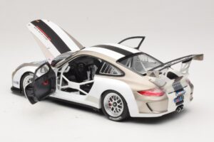 Porsche 911 997 GT3 Cup Biely S Pruhmi 2008 Minichamps 1:18 WAP0210130C Kov – obrázok 5 z 8