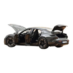 Porsche Taycan Turbo S Slate Grey Neo Norev 1:18 187654 Kov – obrázok 2 z 5