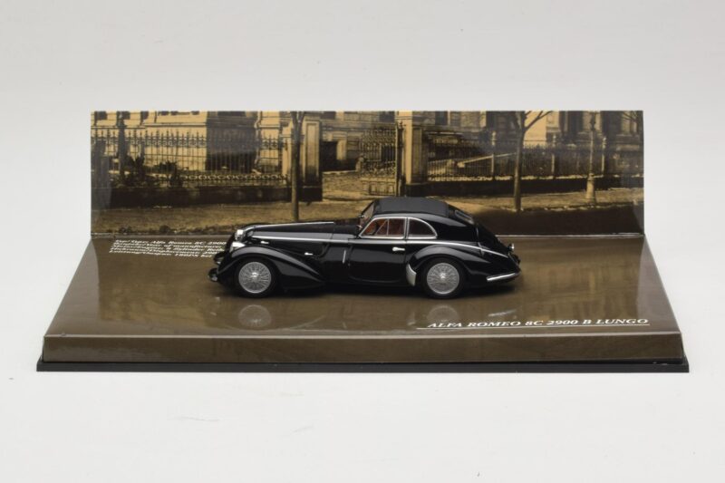 Alfa Romeo 8C 2900B Lungo Čierny Minichamps 1:43 436120421 Kov