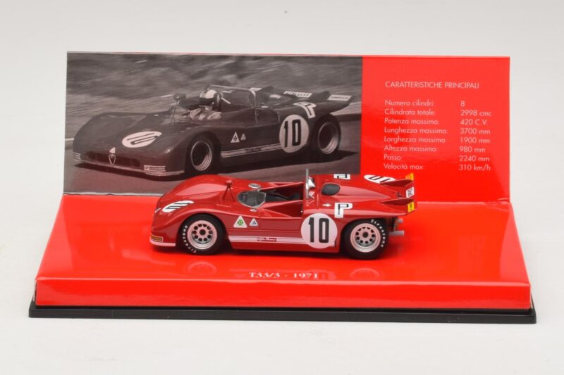 Alfa Romeo T33/3 #10 R. Stommelen / N. Galli ADAC 1000km Nurburgring 1971 Bez Vonkajšej Škatule Minichamps 1:43 Alfa Romeo T33/3 #10 R. Stommelen / N. Galli ADAC 1000km Nurburgring 1971 Bez Vonkajšej Škatule Minichamps 1:43 436711210-R1