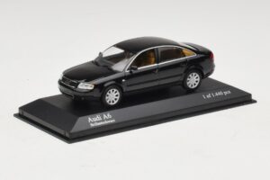 Audi A6 C5 Čierny Minichamps 1:43 430010200 Kov – obrázok 2 z 4