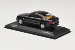 Audi A6 C5 Čierny Minichamps 1:43 430010200 Kov – obrázok 3 z 4