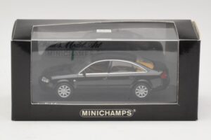 Audi A6 C5 Čierny Minichamps 1:43 430010200 Kov – obrázok 4 z 4