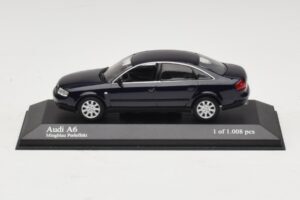 Audi A6 C5 Modrá Metalíza Minichamps 1:43 430010201 Kov