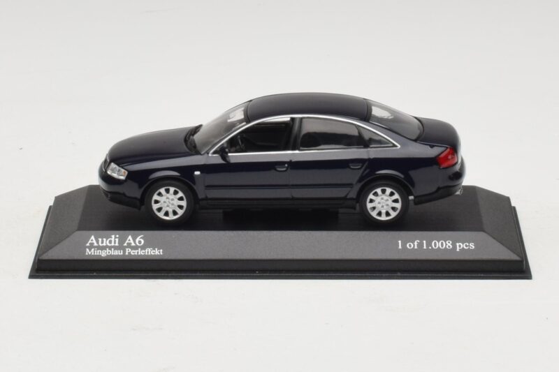 Audi A6 C5 Modrá Metalíza Minichamps 1:43 430010201 Kov