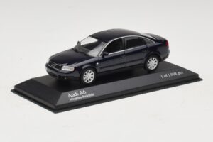 Audi A6 C5 Modrá Metalíza Minichamps 1:43 430010201 Kov – obrázok 2 z 4
