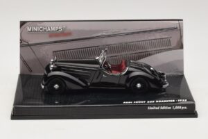 Audi Front 225 Roadster Čierny Minichamps 1:43 437019131 Kov