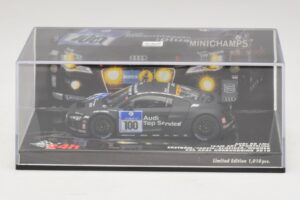 Audi R8 LMS GT3 #100 M. Ekstrom / O. Jarvis Abt Sportsline 24 Hours of Nurburgring 2010 Minichamps 1:43 437101900 Kov – obrázok 4 z 5