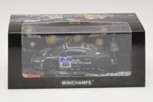 Audi R8 LMS GT3 #100 M. Ekstrom / O. Jarvis Abt Sportsline 24 Hours of Nurburgring 2010 Minichamps 1:43 437101900 Kov – obrázok 5 z 5