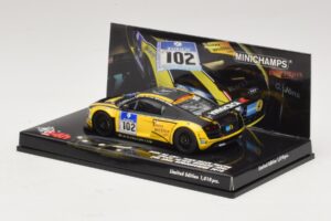 Audi R8 LMS GT3 #102 H-J. Stuck / H. Heyer Black Falcon 24 Hours of Nurburgring 2010 Minichamps 1:43 437101912 Kov – obrázok 3 z 5