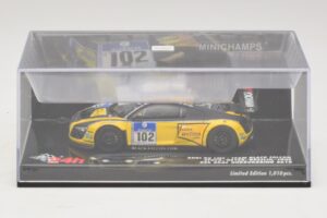 Audi R8 LMS GT3 #102 H-J. Stuck / H. Heyer Black Falcon 24 Hours of Nurburgring 2010 Minichamps 1:43 437101912 Kov – obrázok 4 z 5