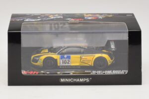 Audi R8 LMS GT3 #102 H-J. Stuck / H. Heyer Black Falcon 24 Hours of Nurburgring 2010 Minichamps 1:43 437101912 Kov – obrázok 5 z 5