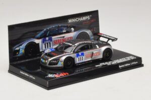 Audi R8 LMS GT3 #111 Metha / Breslin Black Falcon 24 Hours of Nurburgring 2010 Minichamps 1:43 437101911 Kov – obrázok 2 z 5