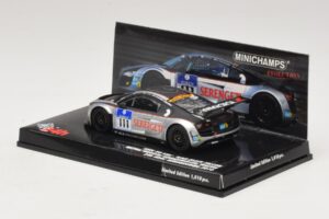 Audi R8 LMS GT3 #111 Metha / Breslin Black Falcon 24 Hours of Nurburgring 2010 Minichamps 1:43 437101911 Kov – obrázok 3 z 5