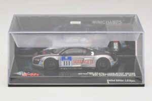 Audi R8 LMS GT3 #111 Metha / Breslin Black Falcon 24 Hours of Nurburgring 2010 Minichamps 1:43 437101911 Kov – obrázok 4 z 5