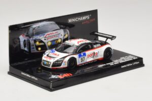 Audi R8 LMS GT3 #97 Phoenix Racing 24 Hours of Nurburgring 2010 Minichamps 1:43 437101997 Kov – obrázok 2 z 5
