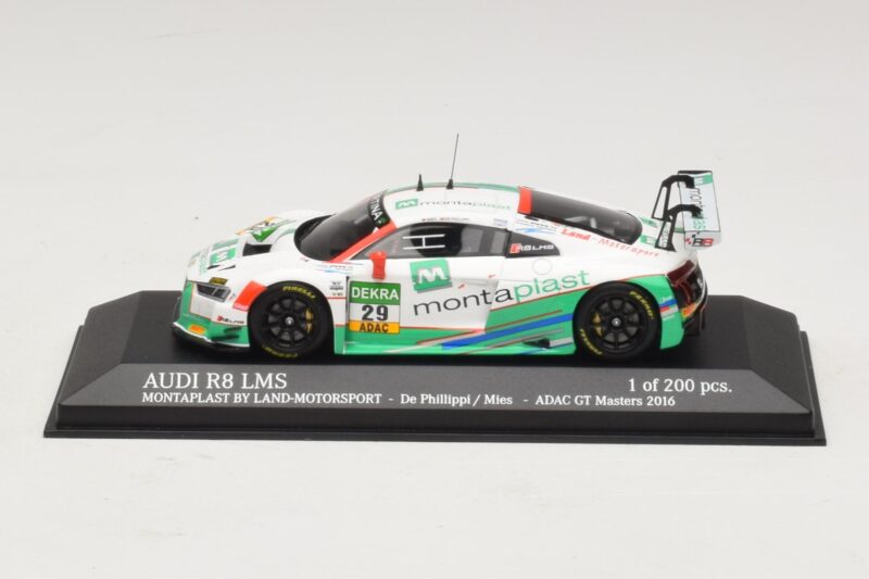 Audi R8 LMS Montaplast By Land-Motorsport #29 C. De Phillippi / C. Mies ADAC GT Masters 2016 Minichamps 1:43 Audi R8 LMS Montaplast By Land-Motorsport #29 C. De Phillippi / C. Mies ADAC GT Masters 2016 Minichamps 1:43 437161129 Kov