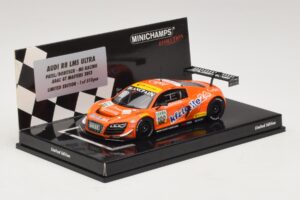 Audi R8 LMS Ultra #100 MS Racing Patel / Dobitsch ADAC GT Masters 2013 Minichamps 1:43 437130100 Kov – obrázok 2 z 5