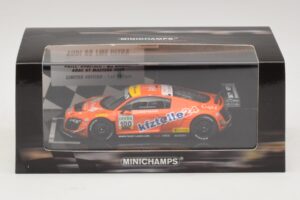 Audi R8 LMS Ultra #100 MS Racing Patel / Dobitsch ADAC GT Masters 2013 Minichamps 1:43 437130100 Kov – obrázok 5 z 5