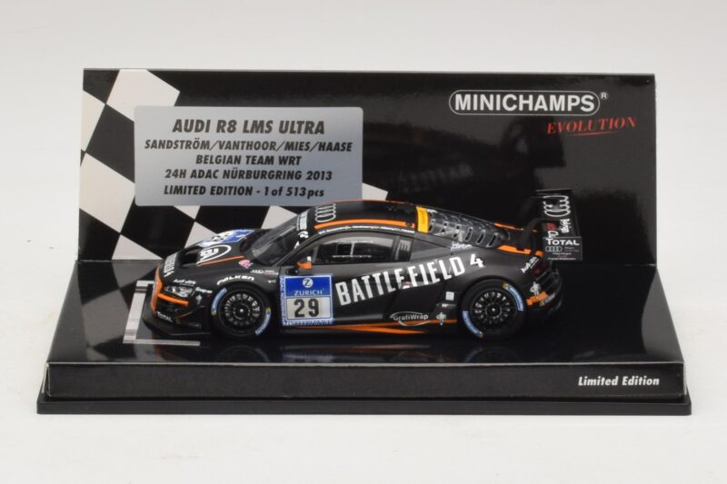 Audi R8 LMS Ultra #29 Team WRT Sandstorm L. Vanthoor 24 Hours of Nurburgring 2013 Minichamps 1:43 437130129 Kov