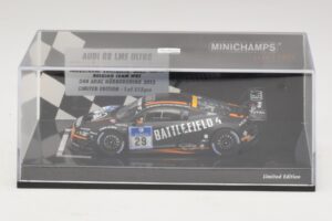 Audi R8 LMS Ultra #29 Team WRT Sandstorm L. Vanthoor 24 Hours of Nurburgring 2013 Minichamps 1:43 437130129 Kov – obrázok 4 z 5