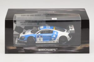 Audi R8 LMS Ultra #4 Phoenix Racing Ammermuller / H-J. Stuck 24 Hours of Nurburgring 2013 Minichamps 1:43 437131304 Kov – obrázok 5 z 5