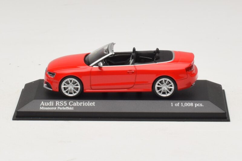 Audi RS5 B8 Kabriolet Červený Minichamps 1:43 410011230 Kov