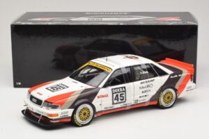Audi V8 Quattro DTM #45 F. Biela Team AZR 1991 Minichamps 1:18 100911045 Kov – obrázok 8 z 8