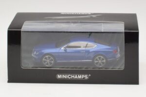 Bentley Continental GT V8 Modrá Metalíza Minichamps 1:43 436139982 Kov – obrázok 4 z 4