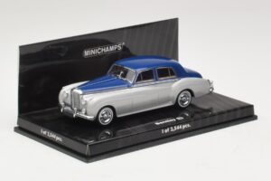 Bentley S2 Strieborno Modrá Minichamps 1:43 436139950 Kov – obrázok 2 z 4