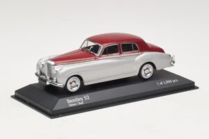 Bentley S2 Strieborný Červený Minichamps 1:43 403139953 Kov – obrázok 2 z 4