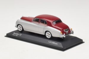 Bentley S2 Strieborný Červený Minichamps 1:43 403139953 Kov – obrázok 3 z 4