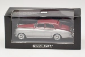 Bentley S2 Strieborný Červený Minichamps 1:43 403139953 Kov – obrázok 4 z 4
