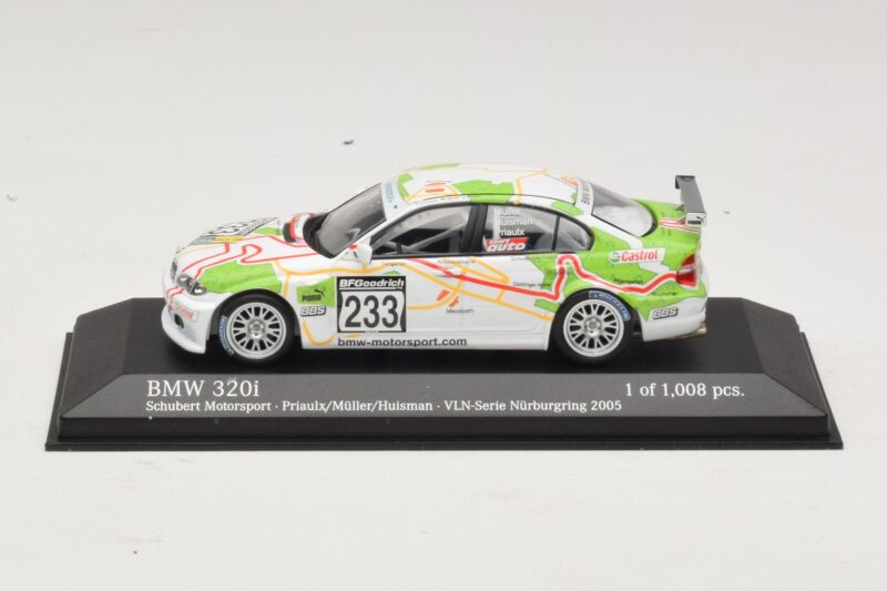 BMW 320i E46 #233 A. Priaulx / J. Muller Schubert Motorsport VLN Nurburgring 2005 Minichamps 1:43 BMW 320i E46 #233 A. Priaulx / J. Muller Schubert Motorsport VLN Nurburgring 2005 Minichamps 1:43 400052433 Kov