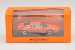 BMW M1 Oranžová Maxichamps 1:43 940025020 Kov – obrázok 4 z 4