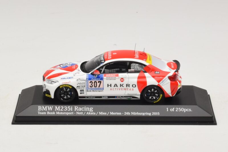 BMW M235i Bong Motorsport #307 Nett / Akata 24 Hours of Nurburgring 2015 Minichamps 1:43 BMW M235i Bong Motorsport #307 Nett / Akata 24 Hours of Nurburgring 2015 Minichamps 1:43 437152507 Kov