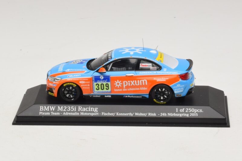 BMW M235i Pixum Team #309 Fischer / Konnerth 24 Hours of Nurburgring 2015 Minichamps 1:43 BMW M235i Pixum Team #309 Fischer / Konnerth 24 Hours of Nurburgring 2015 Minichamps 1:43 437152509 Kov