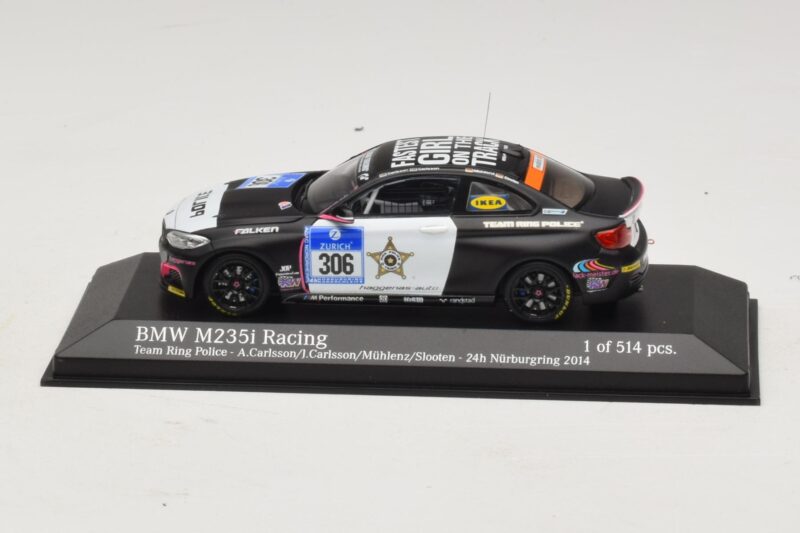 BMW M235i Ring Police Team #306 Carlsson 24 Hours of Nurburgring 2014 Minichamps 1:43 BMW M235i Ring Police Team #306 Carlsson 24 Hours of Nurburgring 2014 Minichamps 1:43 437142406 Kov