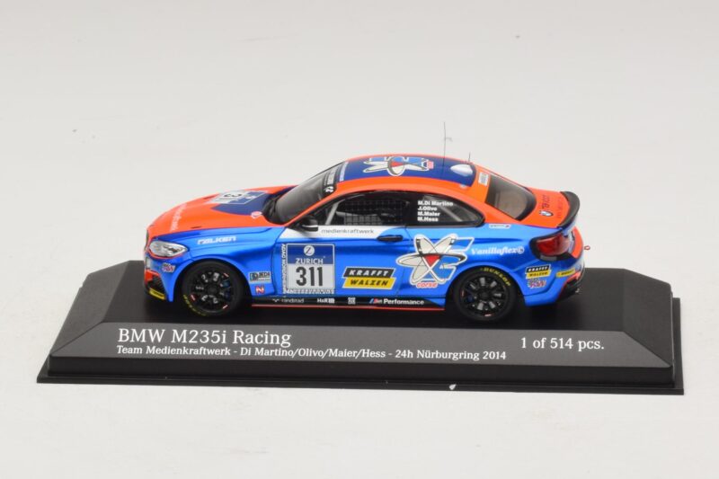 BMW M235i Team Medienkraftwerk #311 Di Martino / Olivo 24 Hours of Nurburgring 2014 Minichamps 1:43 BMW M235i Team Medienkraftwerk #311 Di Martino / Olivo 24 Hours of Nurburgring 2014 Minichamps 1:43 437142411 Kov