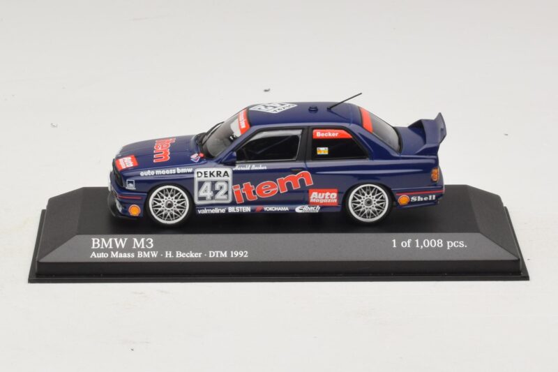 BMW M3 E30 Auto Maas #42 Becker DTM 1992 Minichamps 1:43 430922042 Kov