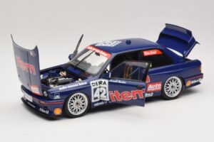 BMW M3 E30 Auto Maass #42 H. Becker DTM 1992 Minichamps 1:18 180922042 Kov – obrázok 2 z 8