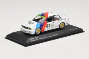 BMW M3 E30 M-Team Linder #47 Vogt / Herger Winners ETC Zolder 1987 Minichamps 1:43 430872047 Kov – obrázok 2 z 4