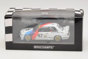 BMW M3 E30 M-Team Linder #47 Vogt / Herger Winners ETC Zolder 1987 Minichamps 1:43 430872047 Kov – obrázok 4 z 4