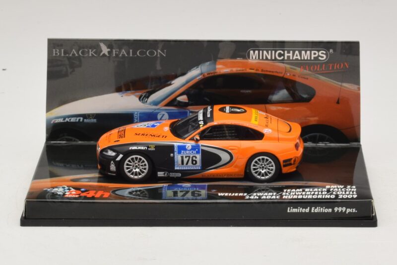 BMW Z4 GT3 Black Falcon #176 24 Hours of Nürburgring 2009 Minichamps 1:43 BMW Z4 GT3 Black Falcon #176 24 Hours of Nürburgring 2009 Minichamps 1:43 437092776 Kov
