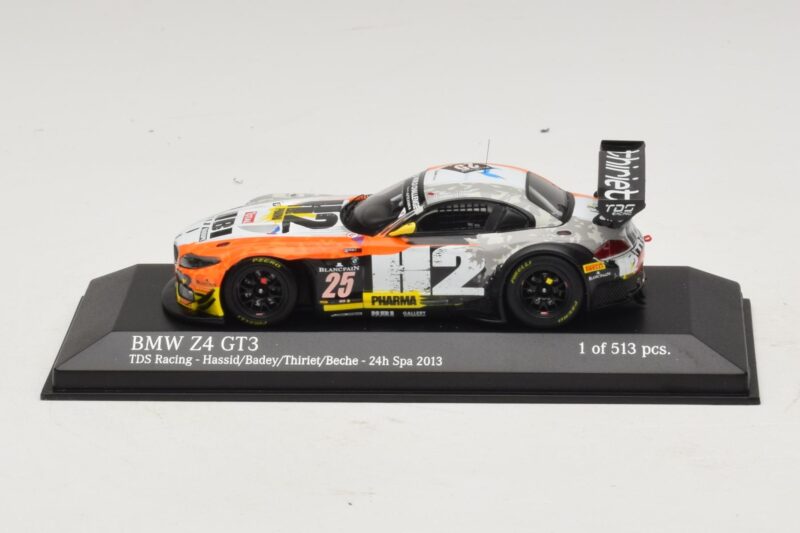 BMW Z4 GT3 TDS Racing #25 Hassid / Badey 24 Hours of Spa 2013 Minichamps 1:43 BMW Z4 GT3 TDS Racing #25 Hassid / Badey 24 Hours of Spa 2013 Minichamps 1:43 437132435 Kov