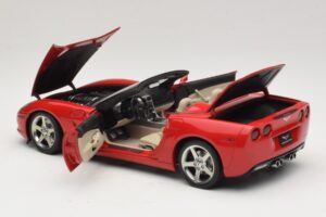 Chevrolet Corvette C6 Kabriolet Červený AUTOart 1:18 71221 Kov – obrázok 5 z 8